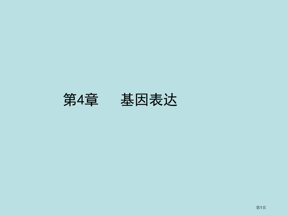人教版教学届生物高考一轮复习必修2基因指导蛋白质的合成公开课获奖课件.pptx_第1页