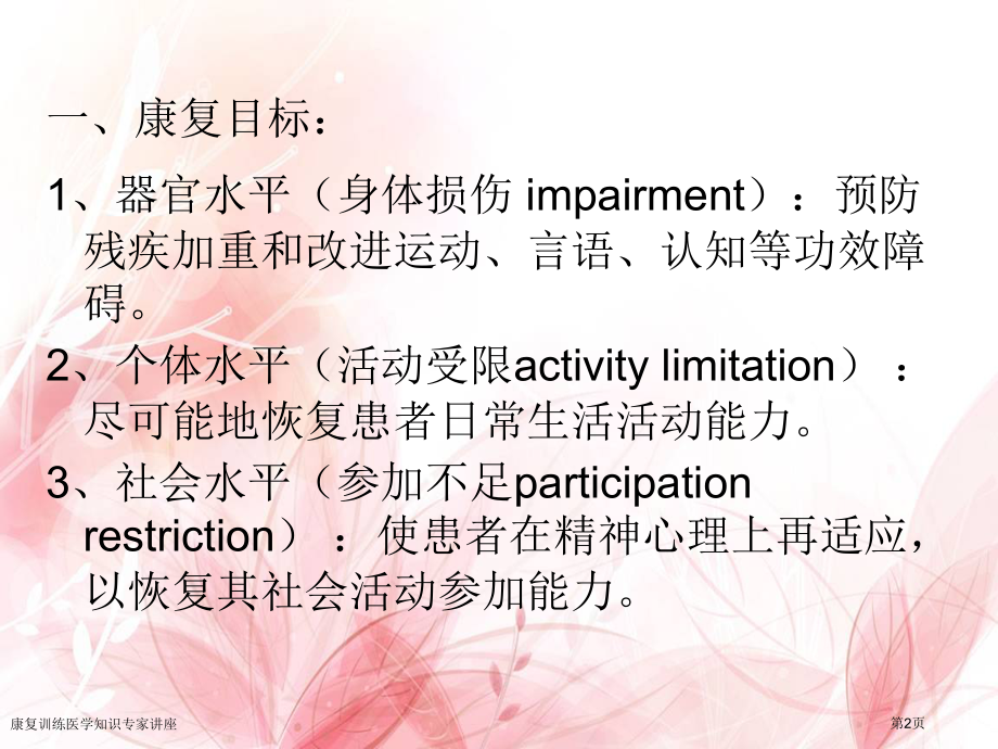 康复训练医学知识专家讲座.pptx_第2页