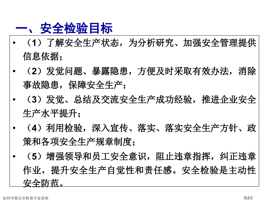 如何开展安全检查专家讲座.pptx_第2页