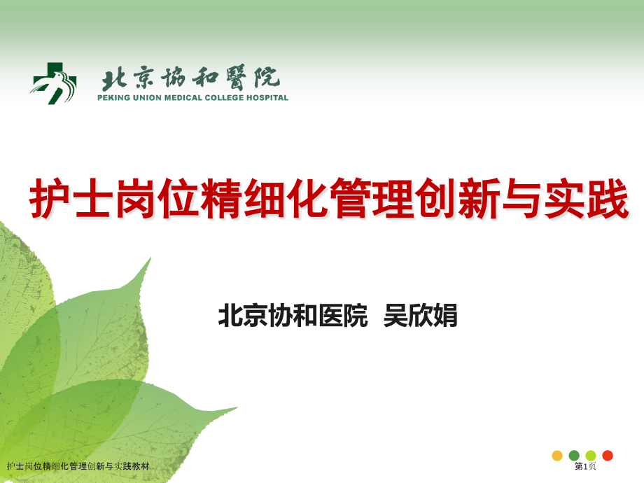 护士岗位精细化管理创新与实践教材.pptx_第1页