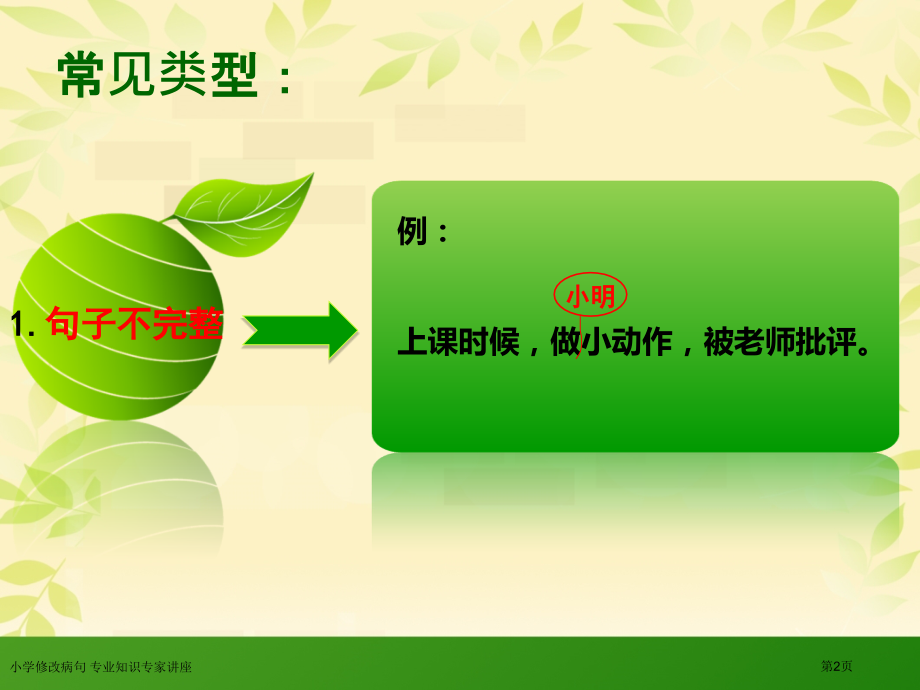 小学修改病句-专业知识专家讲座.pptx_第2页