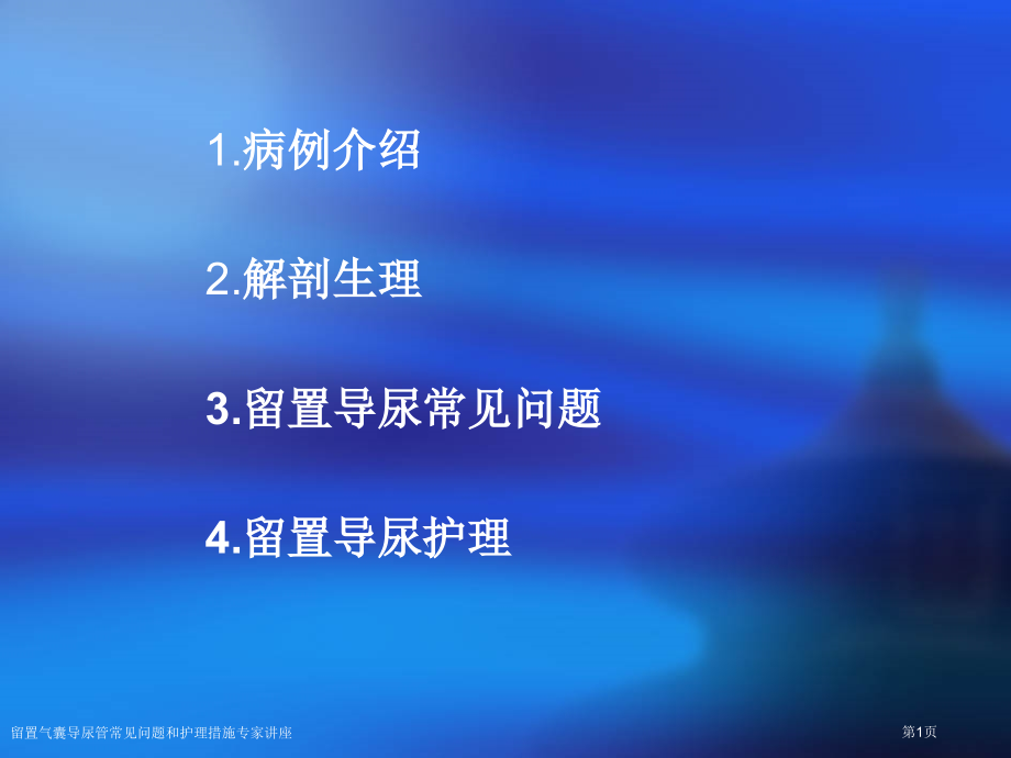 留置气囊导尿管常见问题和护理措施专家讲座.pptx_第1页