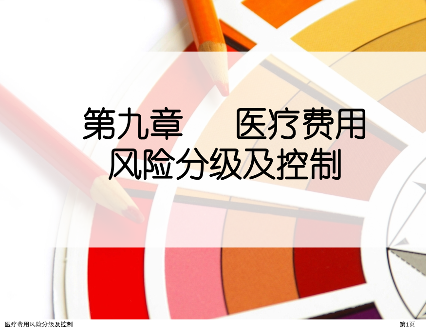 医疗费用风险分级及控制.pptx_第1页