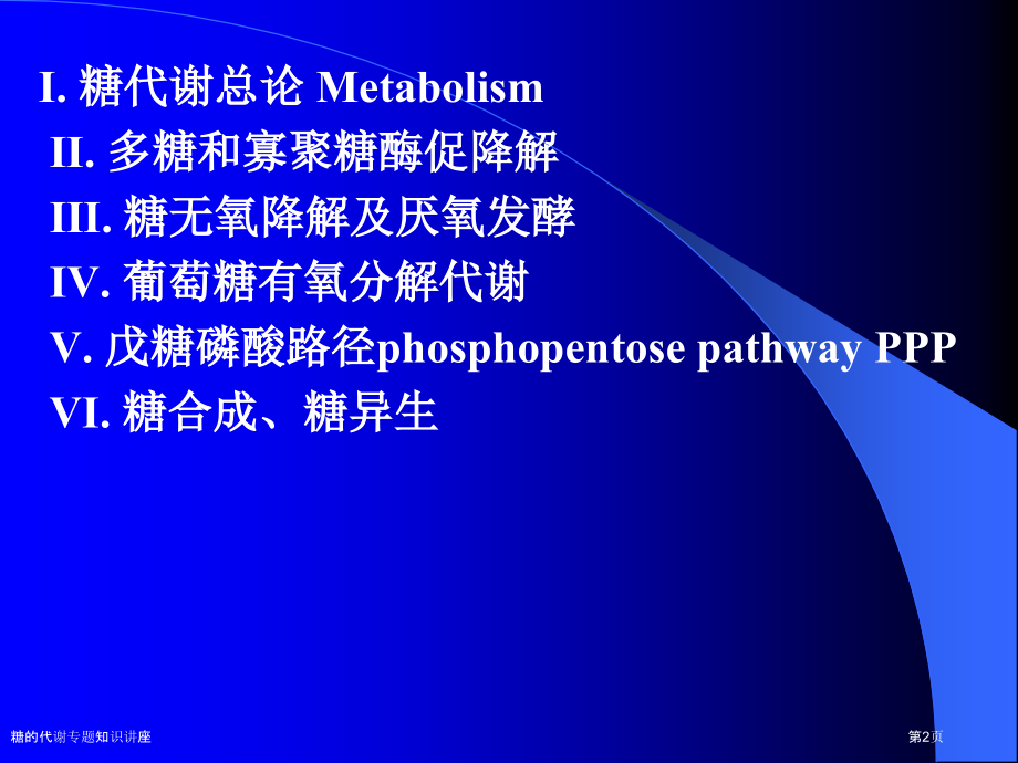 糖的代谢专题知识讲座.pptx_第2页