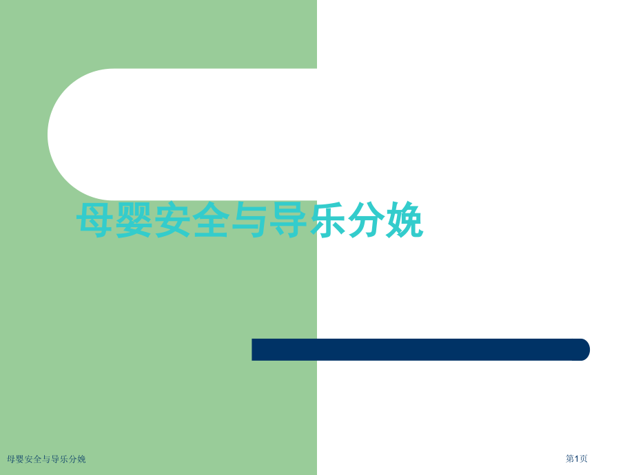 母婴安全与导乐分娩.pptx_第1页