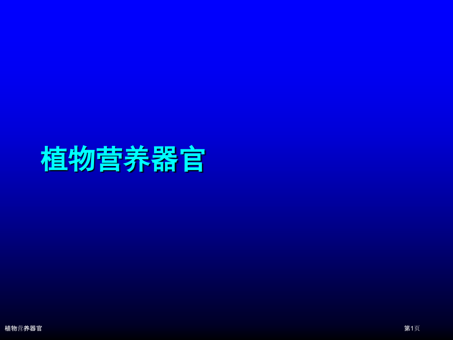 植物营养器官.pptx_第1页
