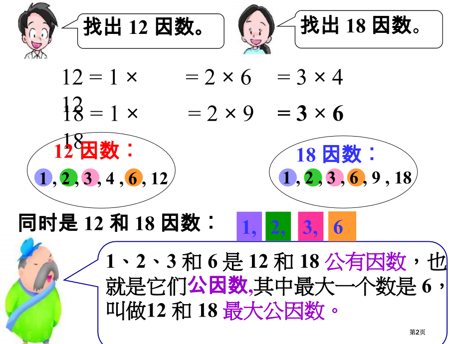 人教课标五下最大公因数课件市公开课金奖市赛课一等奖课件.pptx_第2页