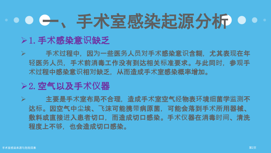 手术室感染来源与危险因素.pptx_第2页