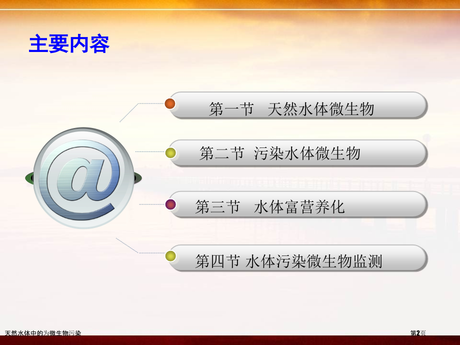 天然水体中的为微生物污染.pptx_第2页