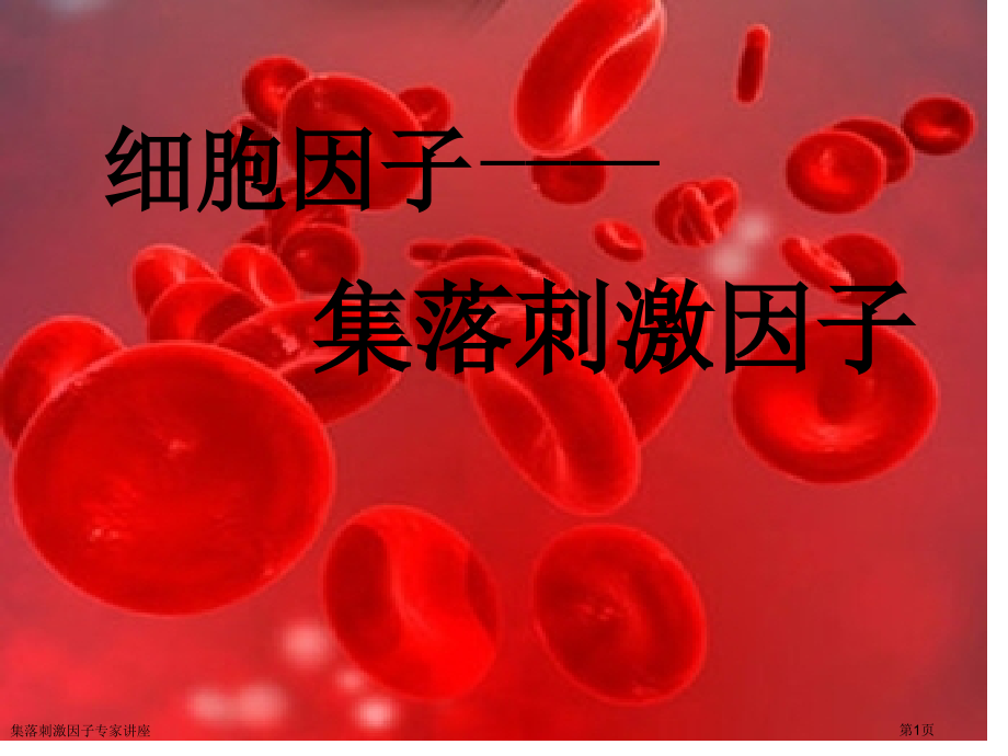集落刺激因子专家讲座.pptx_第1页