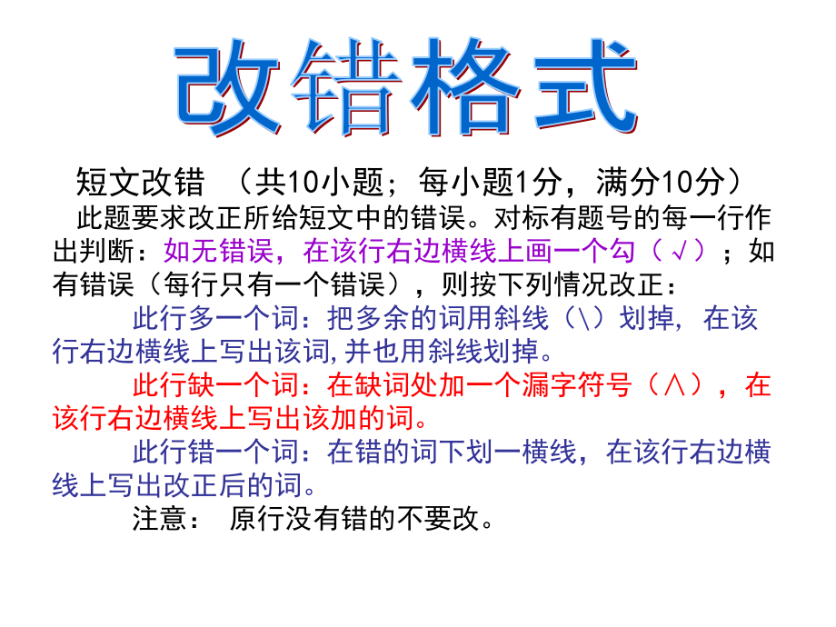 高中英语改错专题讲解(课堂PPT).ppt_第2页