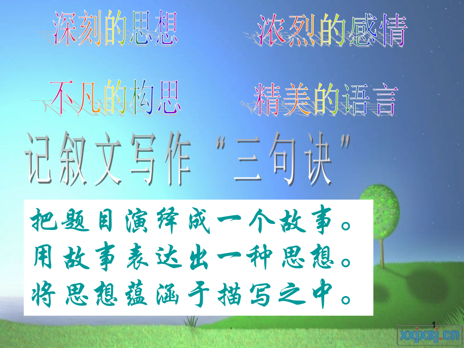 高中记叙文写作指导(一).ppt_第1页