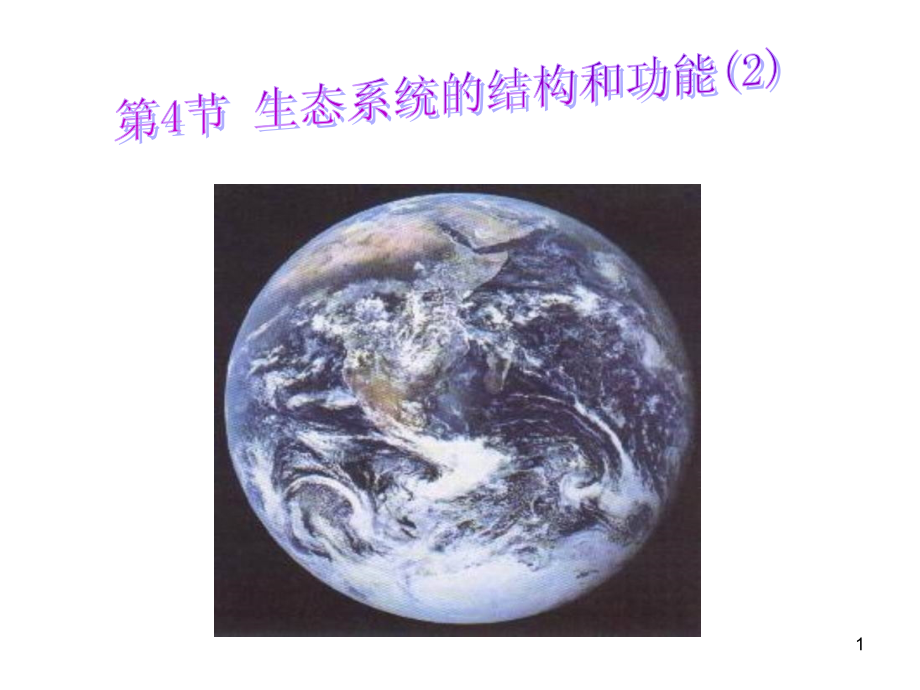 生态系统的结构和功能时(课堂PPT).ppt_第1页