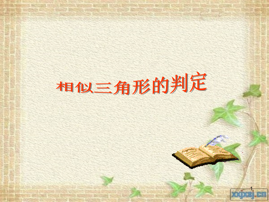 相似三角形判定复习(课堂PPT).ppt_第1页