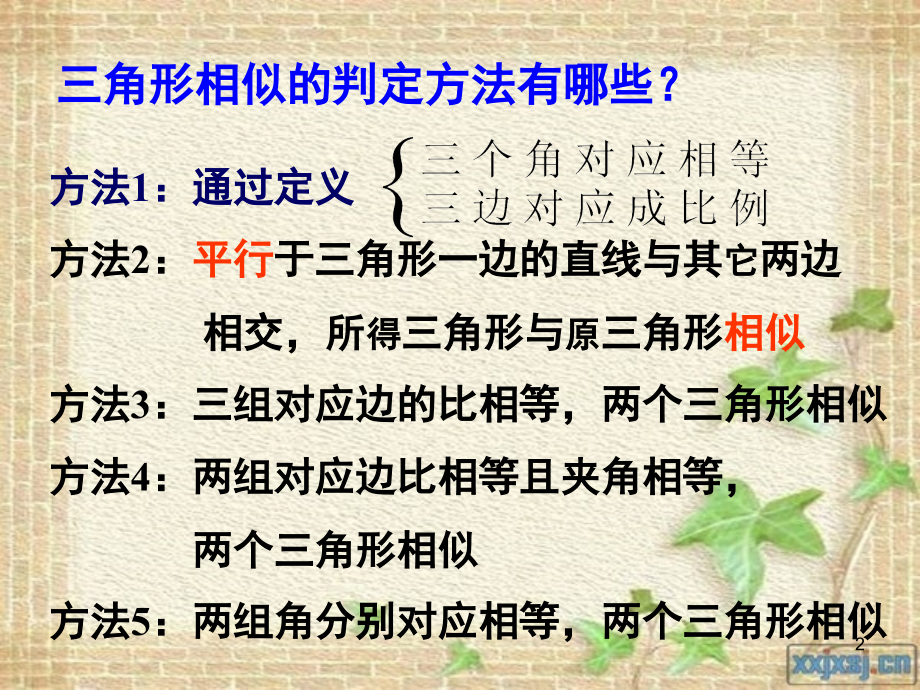相似三角形判定复习(课堂PPT).ppt_第2页
