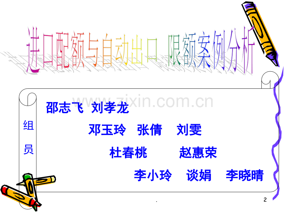 进口配额与自动出口限额案例分析(课堂PPT).ppt_第2页