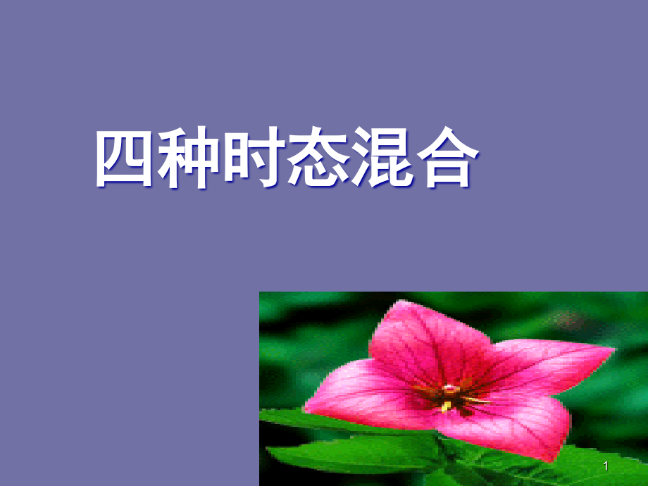现在时四种时态混合(课堂PPT).ppt_第1页