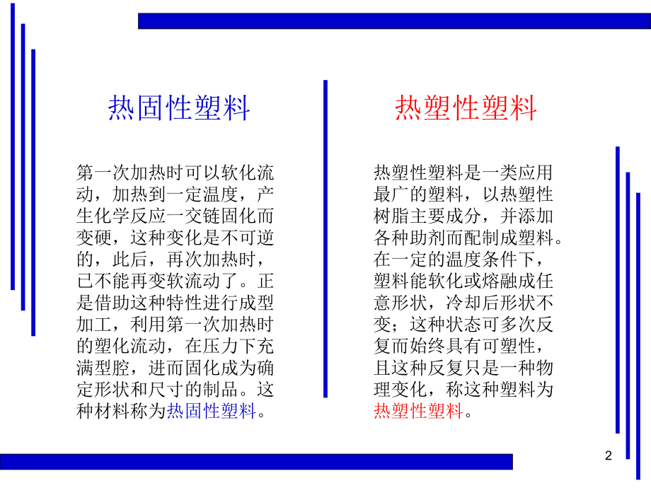 热固性和热塑性塑料的区别.ppt_第2页