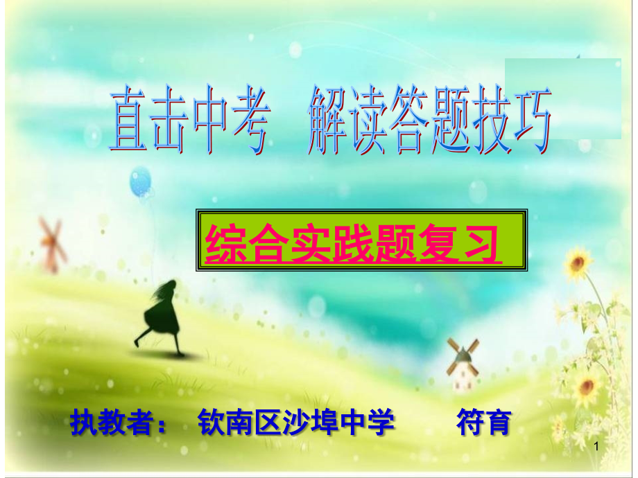 语文综合题复习(课堂PPT).ppt_第1页
