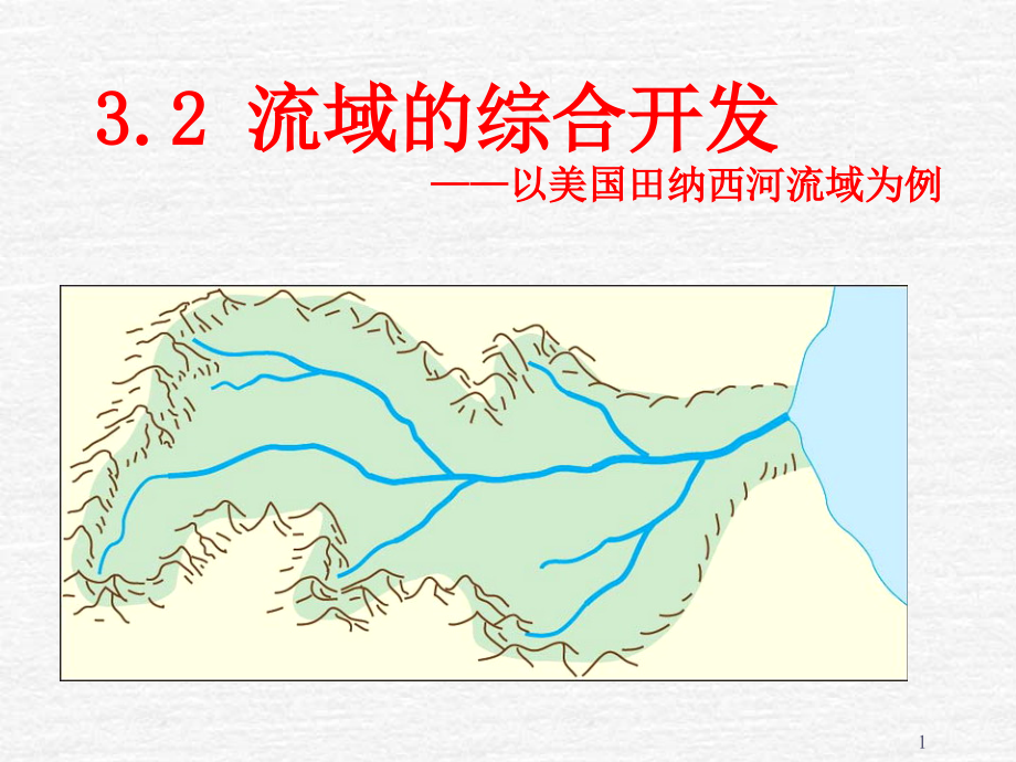 第二节流域的综合开发以美国田纳西河流域为例.ppt_第1页