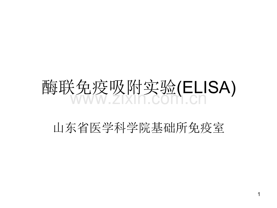 酶联免疫吸附实验.ppt_第1页
