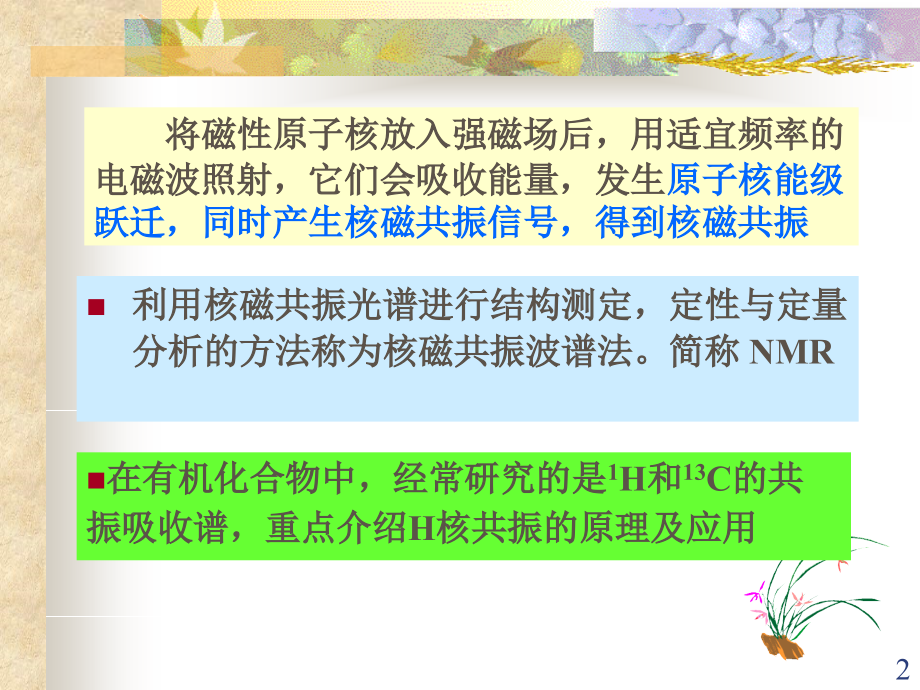 第十三章核磁共振波谱法幻灯片.ppt_第2页