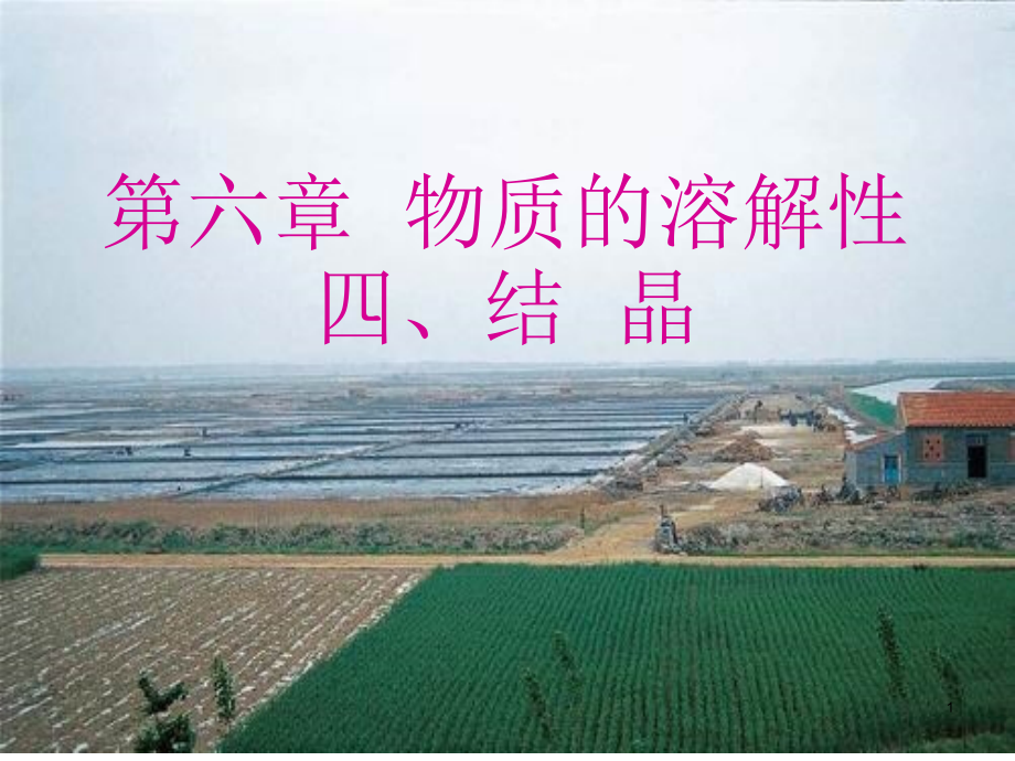 物质的溶解性三《结晶》.ppt_第1页
