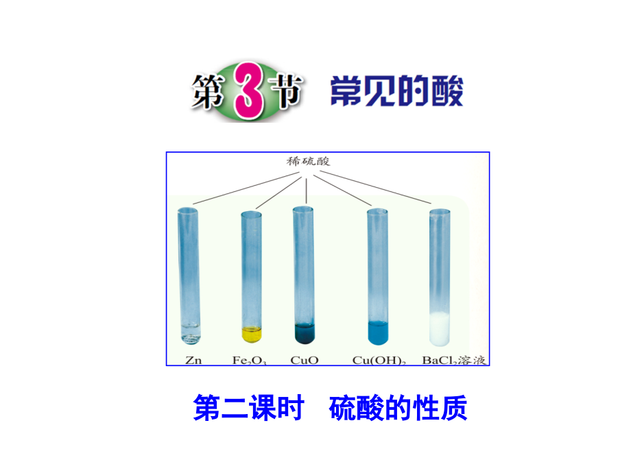 幻灯片-浙教版九年级科学上册：1.3常见的酸课件(第二课时).ppt_第1页