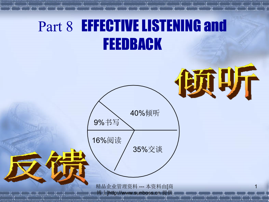 管理沟通-第8章-倾听和反馈.ppt_第1页