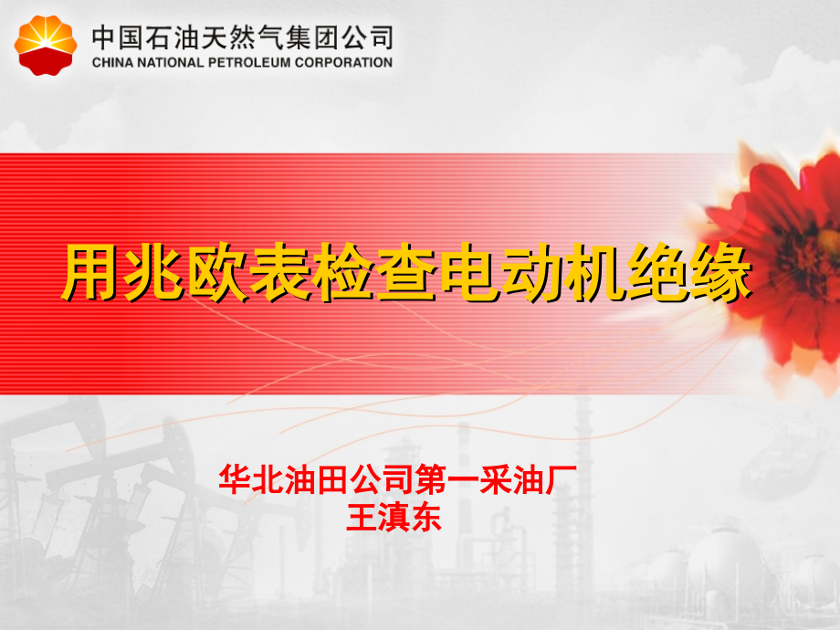 用兆欧表检查电动机绝缘(课堂PPT).ppt_第1页