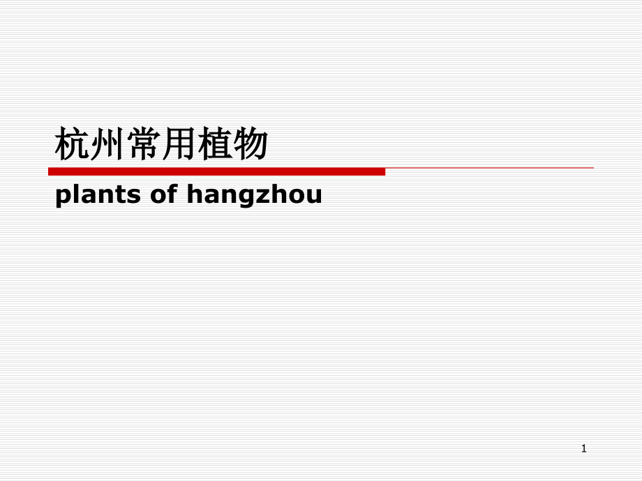 杭州常用植物优秀课件.ppt_第1页