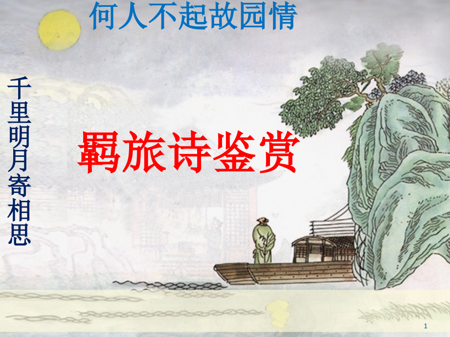 诗歌鉴赏之羁旅诗.ppt_第1页