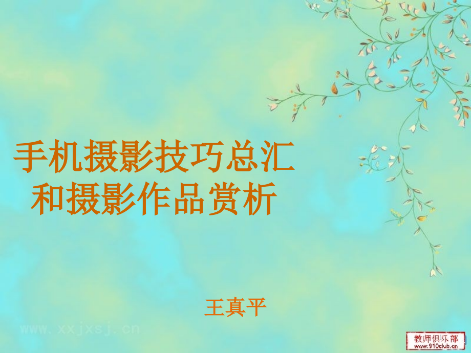 手机摄影技巧总汇和摄影作品赏析.ppt_第1页