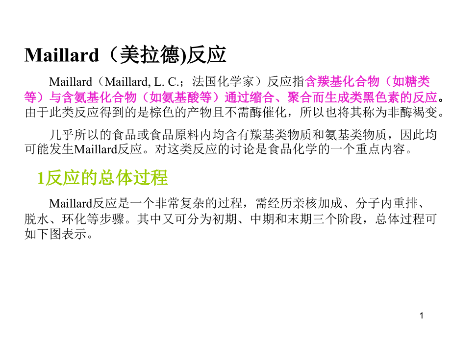 美拉德反应和焦糖化反应.ppt_第1页