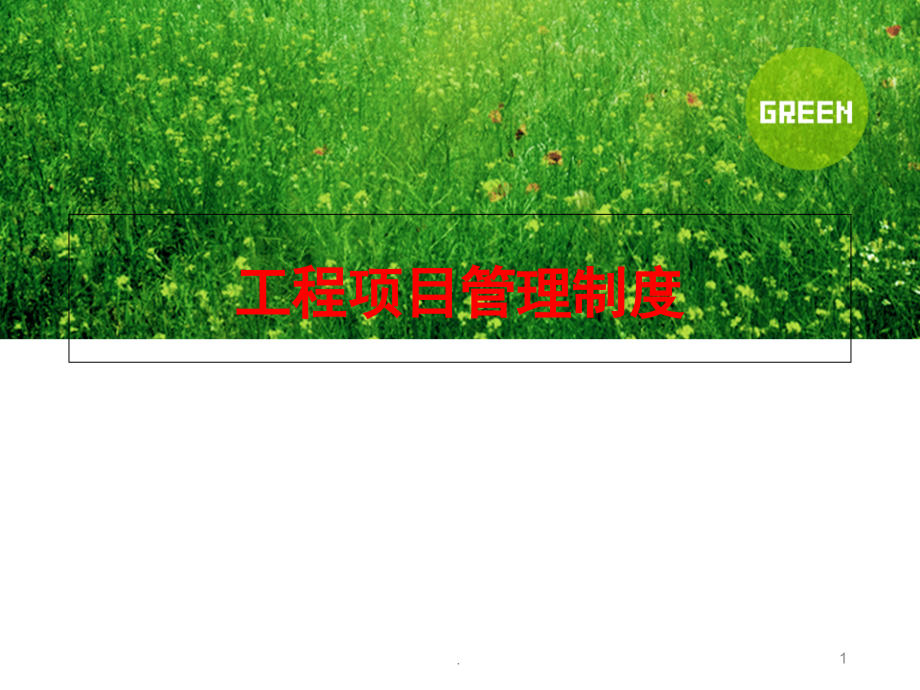 工程项目管理制度(课堂PPT).ppt_第1页