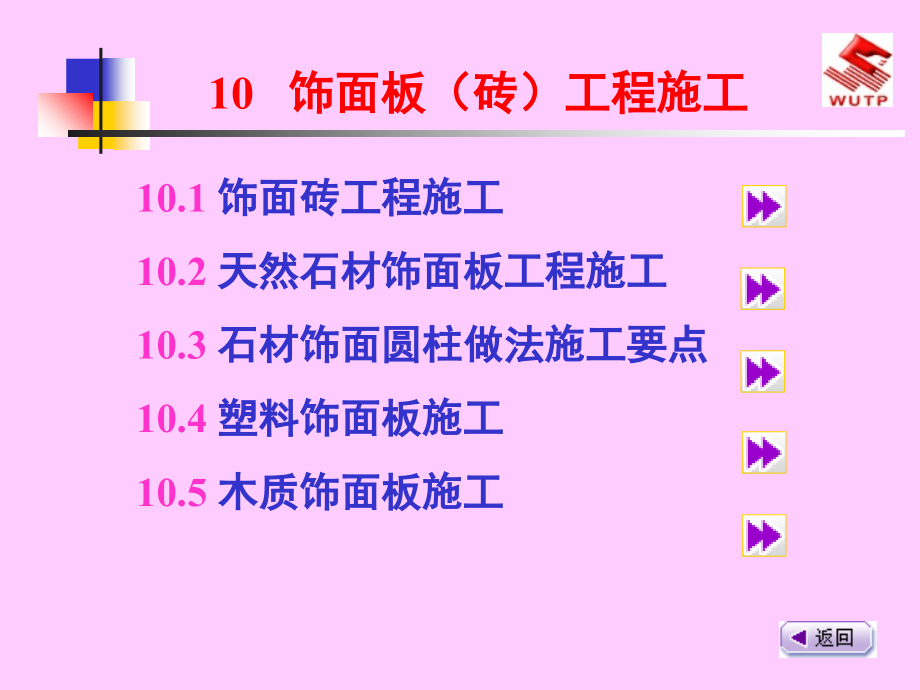 建筑装饰施工技术-饰面板(砖)工程施工.ppt_第1页