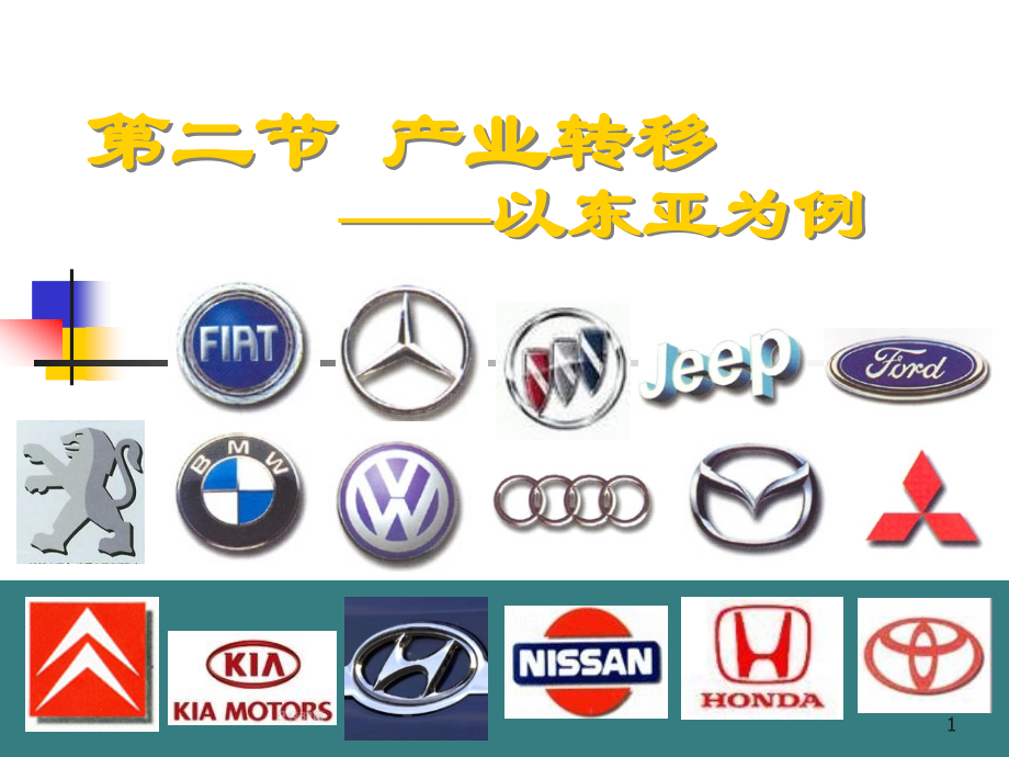产业转移—以东亚为例PPT幻灯片课件.ppt_第1页