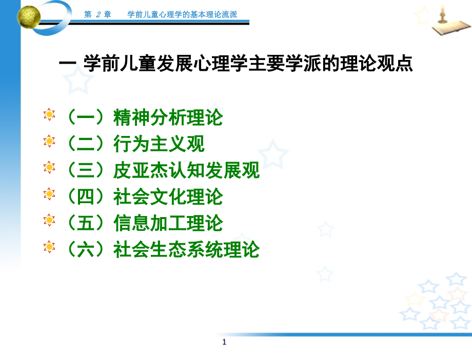 儿童发展心理学基本理论流派(课堂PPT).ppt_第1页