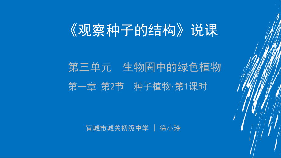《观察种子的结构》说课.ppt_第1页