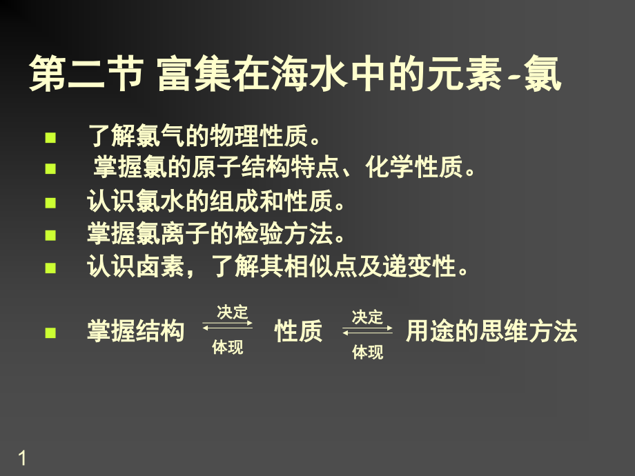 富集在海水中的元素氯新人教必修1(课堂PPT).ppt_第1页