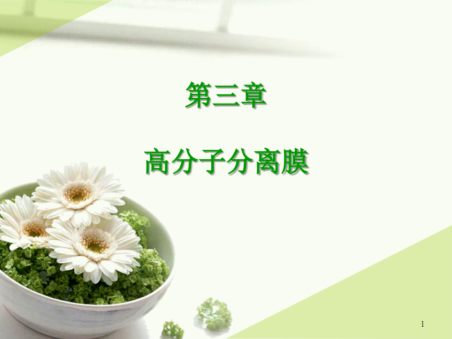 功能高分子材料-第三章-高分子分离膜优秀课件.ppt_第1页
