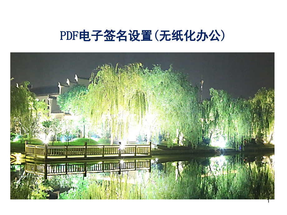 PDF电子签名操作方法(课堂PPT).ppt_第1页