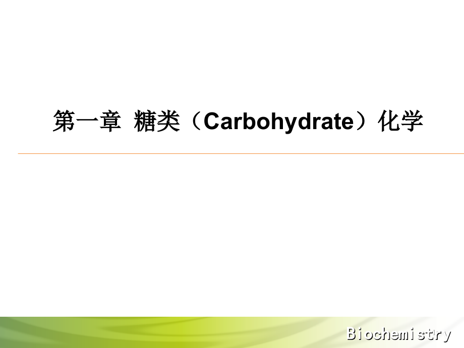 糖类化学PPT文档.ppt_第1页