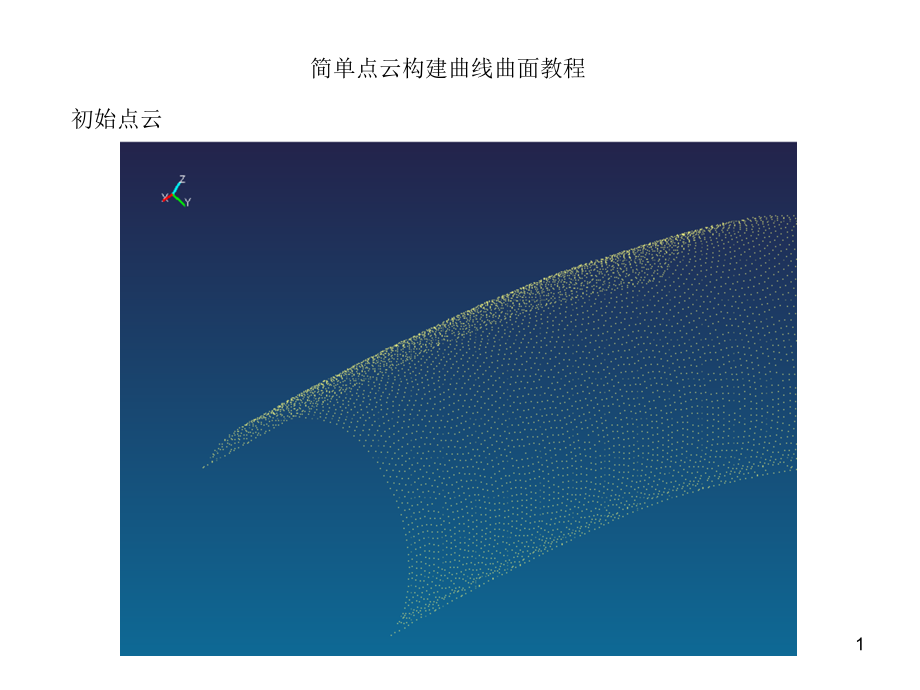 imageware逆向实例练习-简单点云构建曲线曲面PPT.ppt_第1页