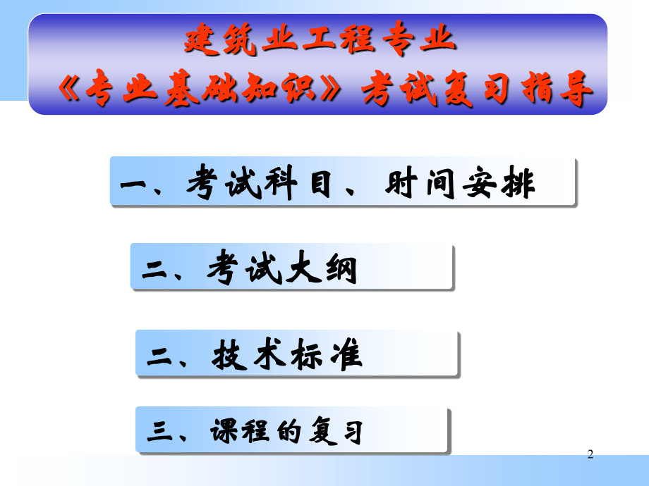 2016年湖南土建中级职称考试(专业基础知识复习要点)PPT参考幻灯片.ppt_第2页