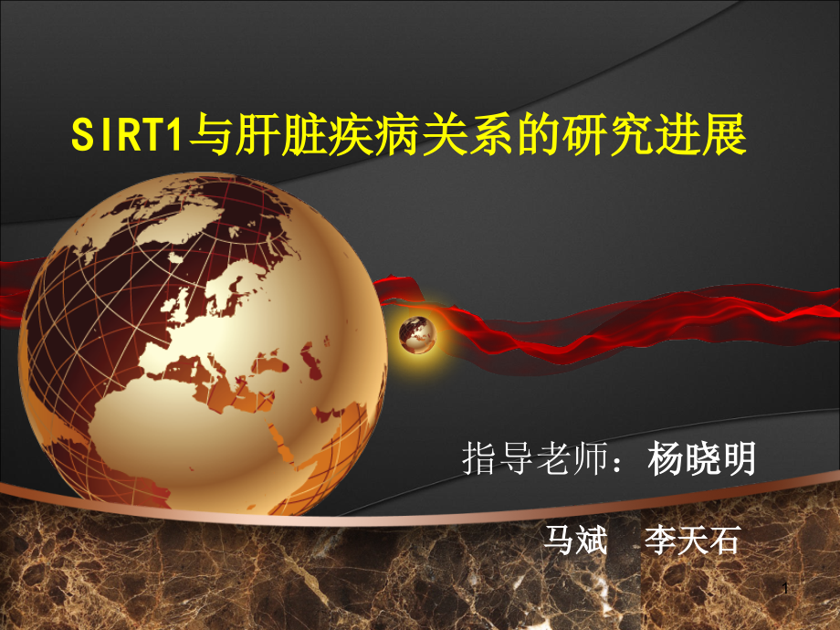 sirt1与肝脏疾病综述.ppt_第1页