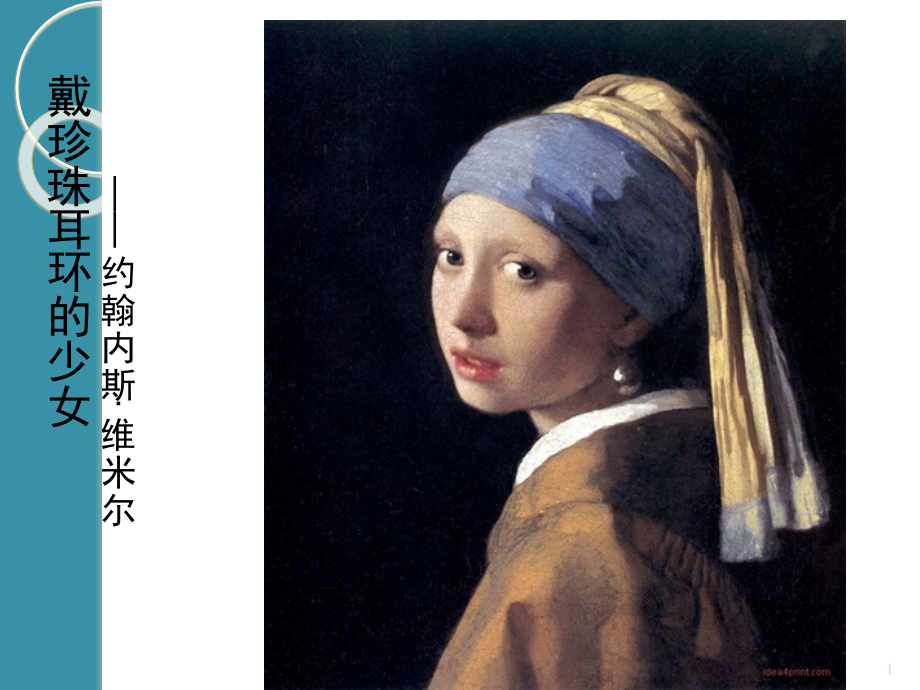 戴珍珠耳环的少女赏析PPT文档.ppt_第1页