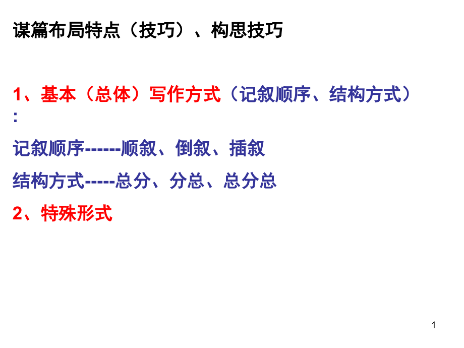 谋篇布局的特点、构思技巧(课堂PPT).ppt_第1页