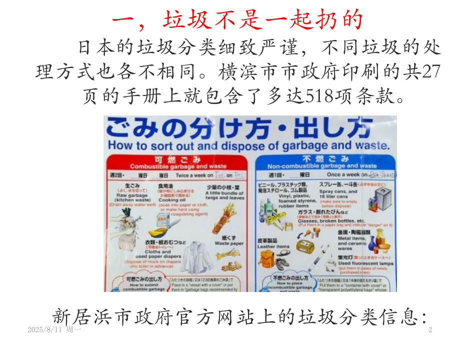 日本垃圾的分类处理PPT学习课件.ppt_第2页