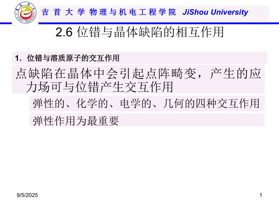 位错和缺陷之间的相互作用PPT文档.ppt_第1页